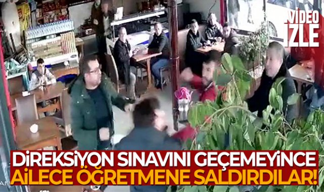Sancaktepe’de direksiyon sınavından geçemeyen kadının ailesi öğretmene saldırdı!