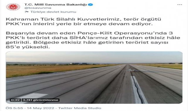MSB: Pençe- Kilit Operasyonunda 3 PKK'lı daha etkisiz hale getirildi -  Asayiş - Türkiye'nin İnternet Gazetesi